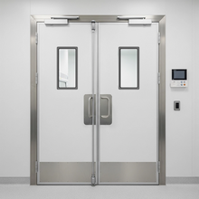 Double traffic doors with Garage Door Land 35 1/8