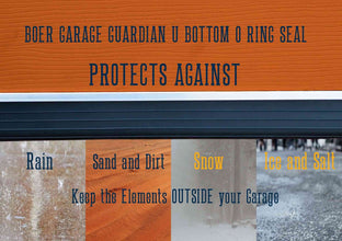 BOER Garage Guardian U Bottom Seal O Ring T Ends Garage Weather Stripping BOER Garage Door Land BOER Garage Guardian U Bottom Seal O Ring T Ends Weather Sealing Strip