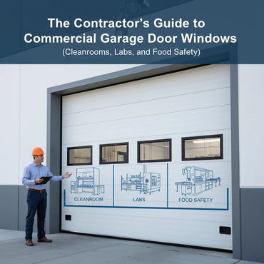 The Contractor’s Guide to Commercial Garage Door Windows (Cleanrooms, Labs, and Food Safety)