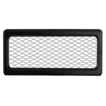 Garage Door Land Expanded Aluminum Vent on black 1224 frame