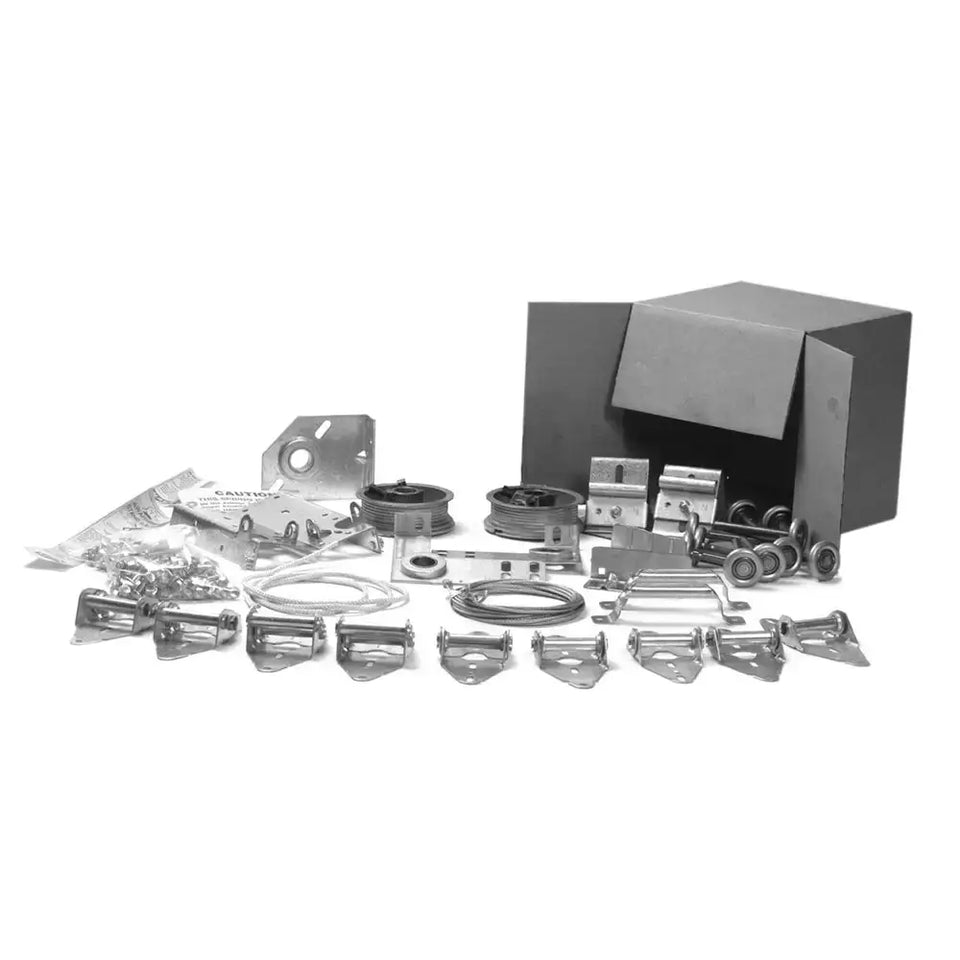 Garage Door Land Complete Hardware Kit with springs, brackets, rollers and cables