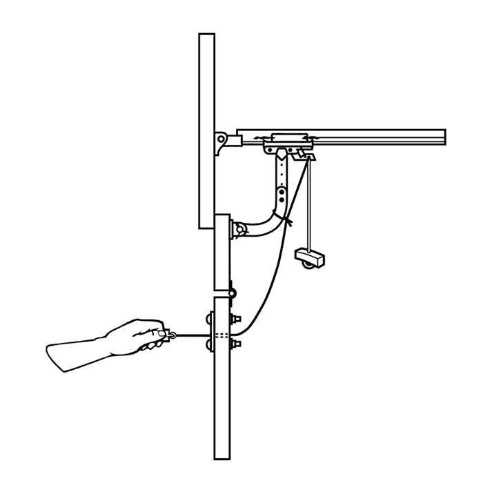 Garage Door Key Lock setup diagram