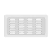 Garage Door Land Garage Door Louver in a white 1224 frame front view