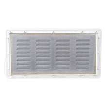 Garage door louver built in bug screen