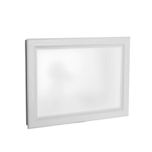 Garage Door Land 1420 Window profile view in a white frame